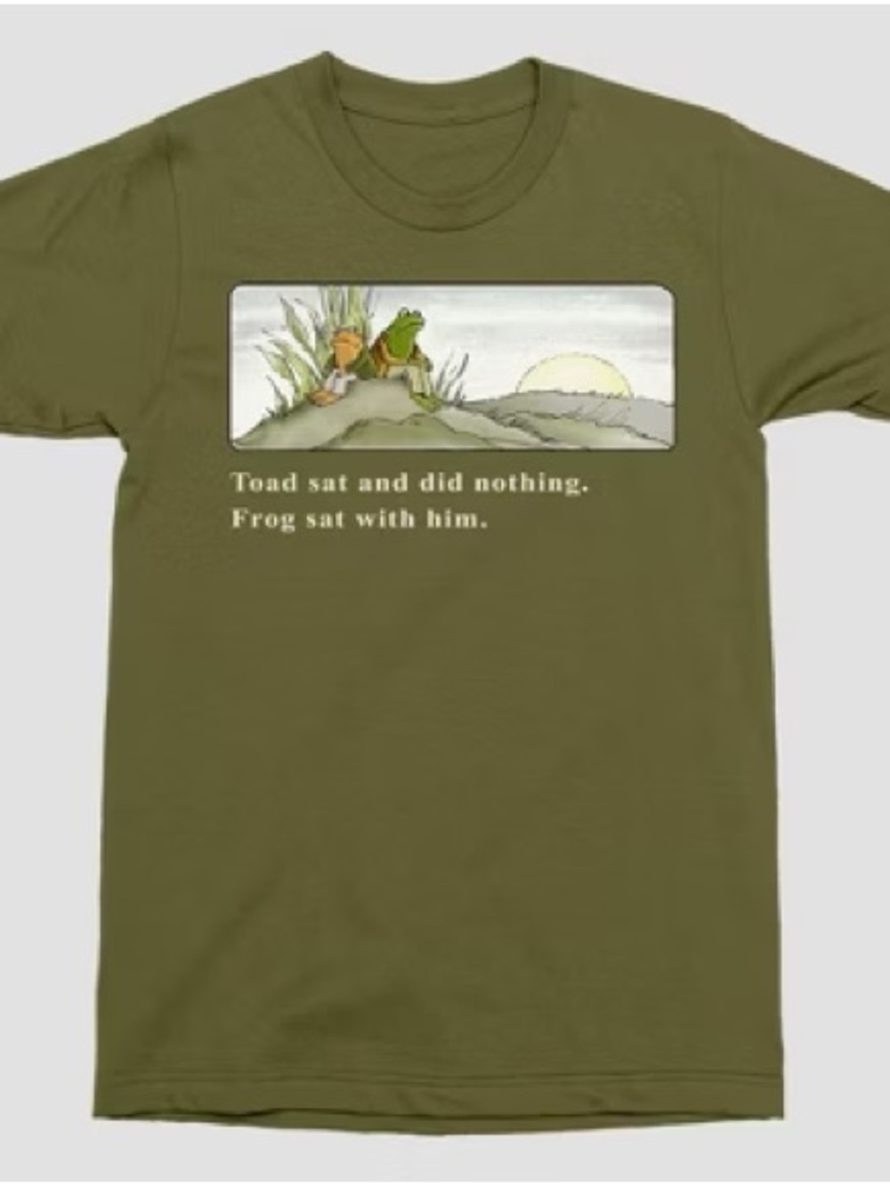 Olive Frog & Toad Graphic Short Sleeve Tee